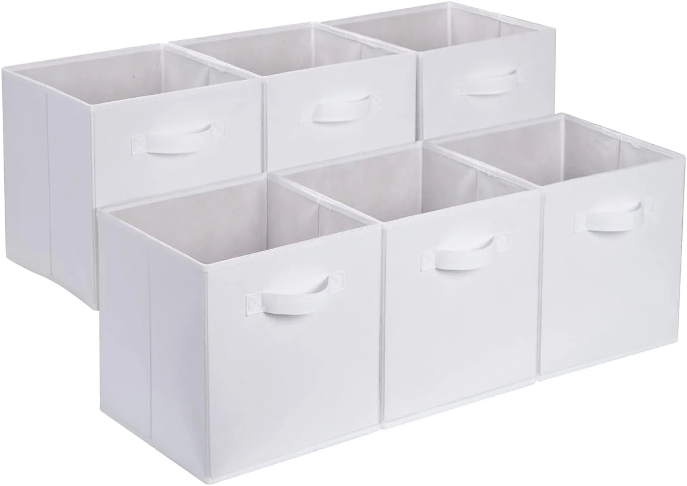 New Arrivals Fabric Storage Cube Bins Organizer with Handles for Organization and Organizing Solution, 13x13x13 - Image 4