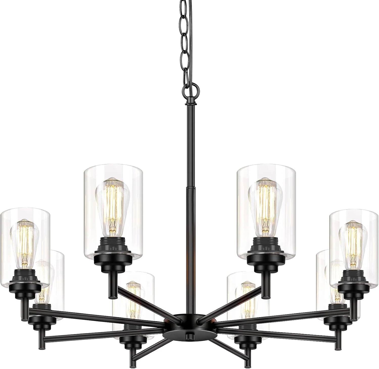 33.5” Dia 8-Light Chandelier for Dining Room Kitchen Island - Image 10