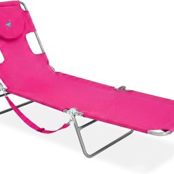 New Arrivals Original Chaise 72 x 22 Inch Lounge Portable Reclining Lounger, Outdoor Patio