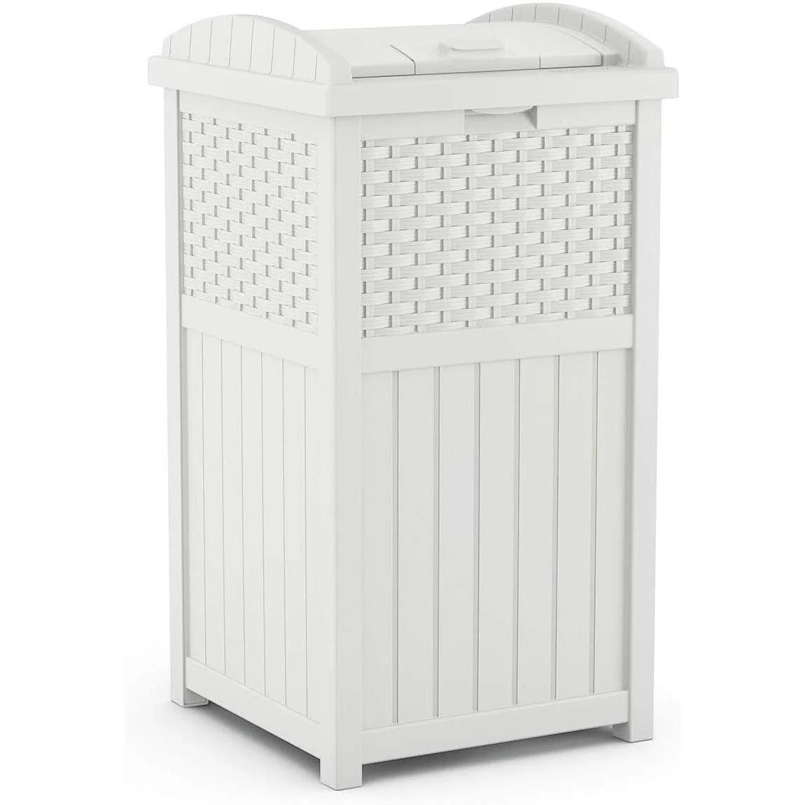 Suncast 33 Gallon Commercial Outdoor Trashcan Hideaway with Lid for 30 to 33 Gallon Trash Bags for Garage, Backyard bifanuoyard - Image 4
