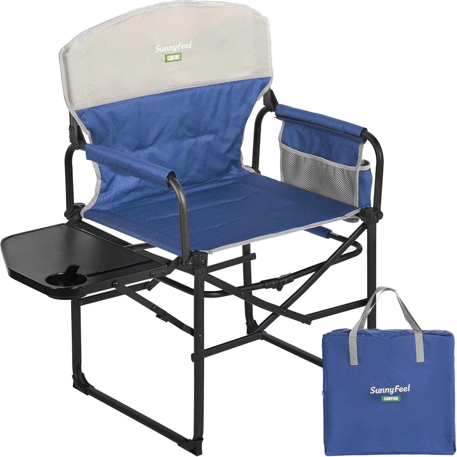 SUNNYFEEL Camping Directors Chair, Heavy Duty, Oversized Portable Folding Chair with Side Table bifanuoyard - Image 21
