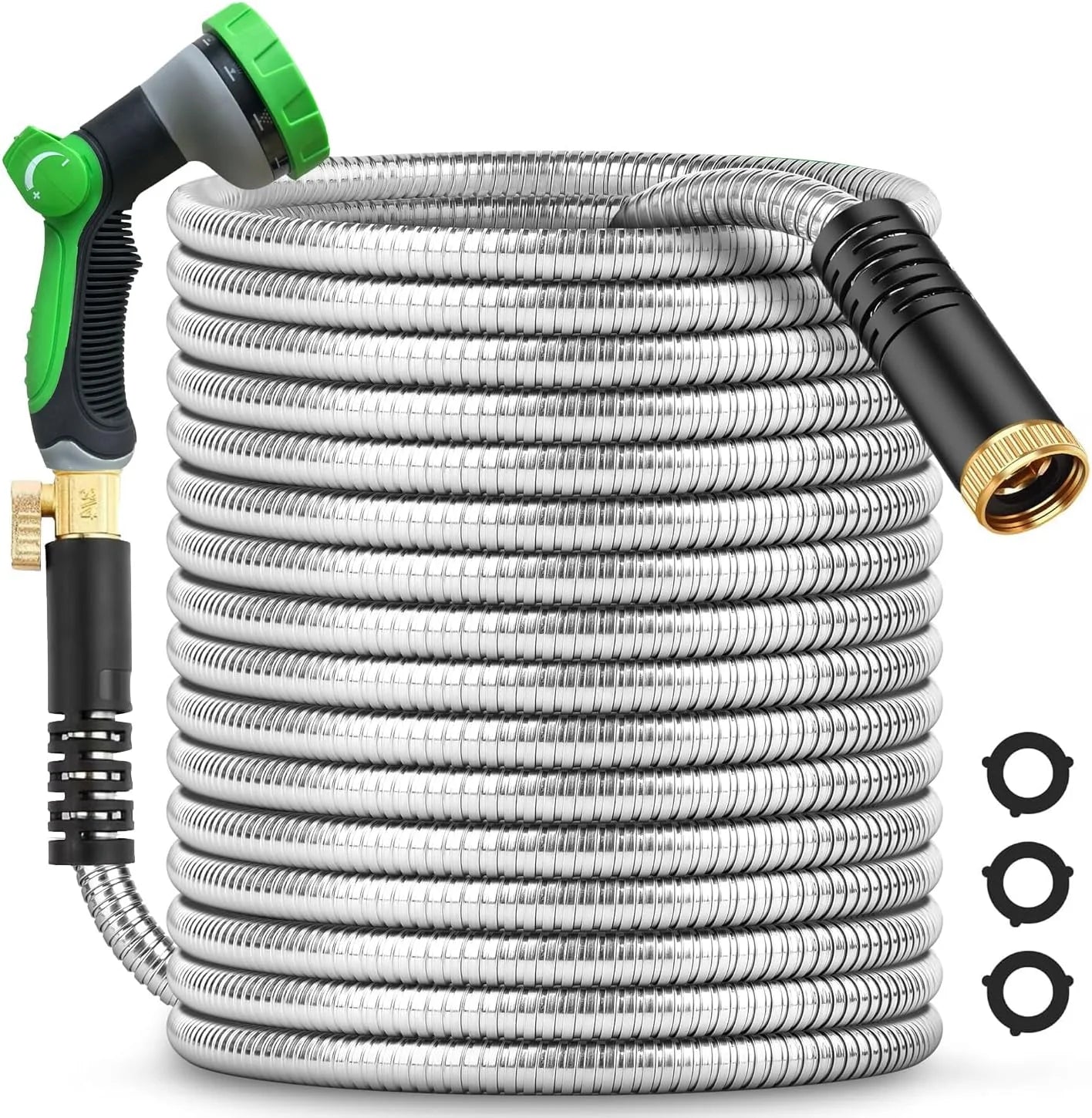New Arrivals Duty Garden Hose 5/8 Inch x 200ft, Kink Resistant Lightweight Hybrid Hose - Image 2