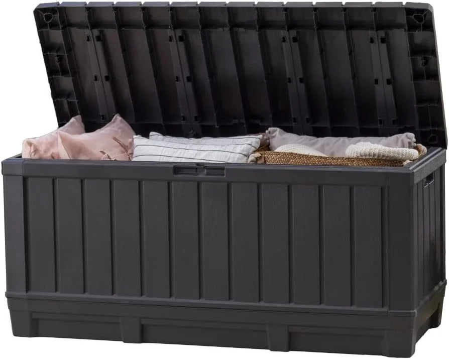 Keter Kentwood 92 Gal Outdoor Storage Box for Patio and Pool Accessories - Image 2