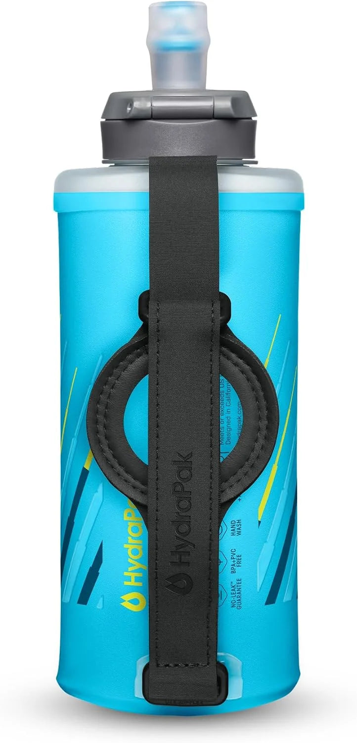 New Arrivals HydraPak SkyFlask Speed " Collapsible Handheld Running Water Bottle (350ml, 500ml, 500ml Insulated) " Adjustable Strap - Image 3
