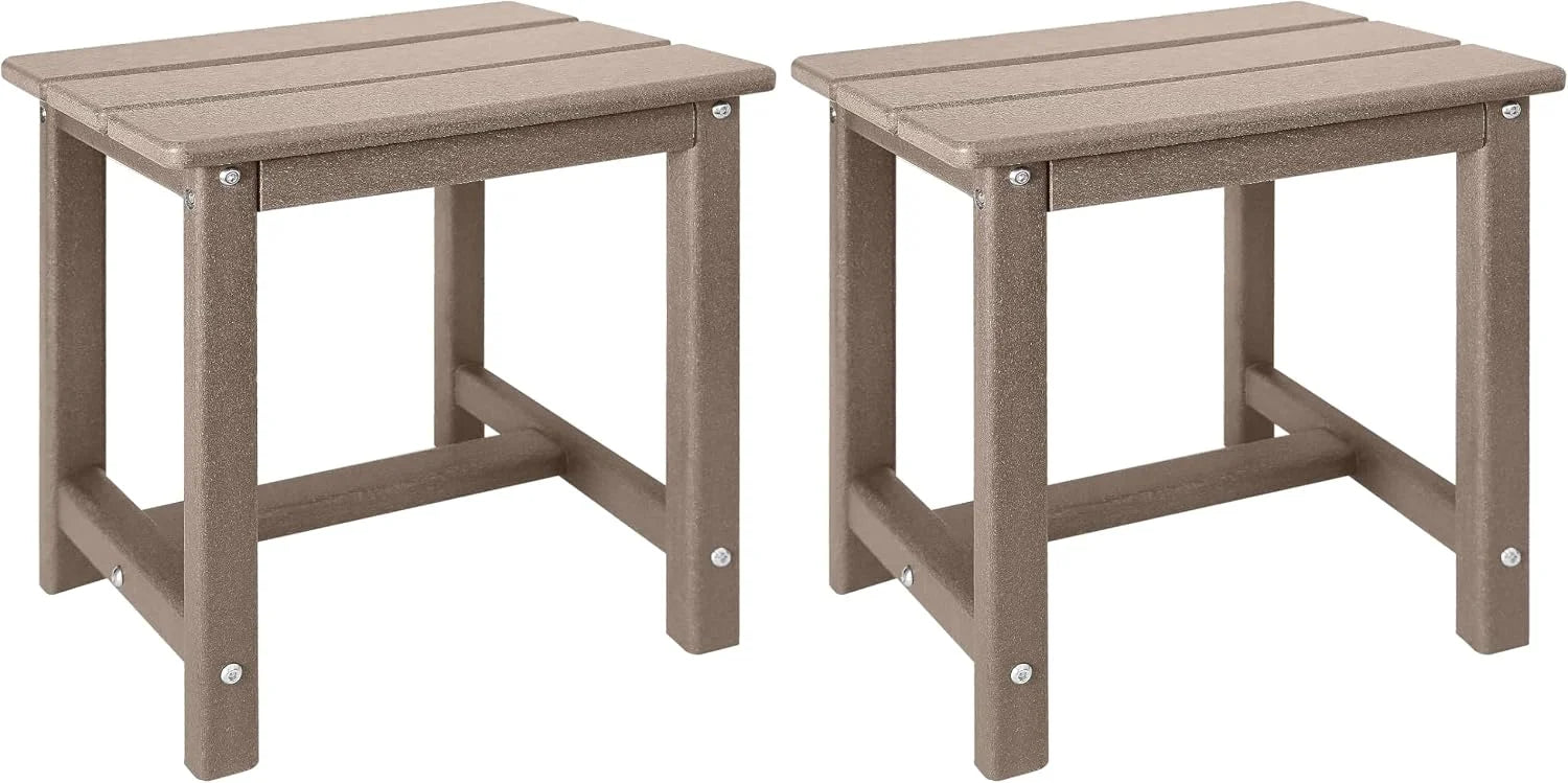 New Arrivals Adirondack Square Outdoor Side Table,2-Tier Storage Patio Side Table - Image 20