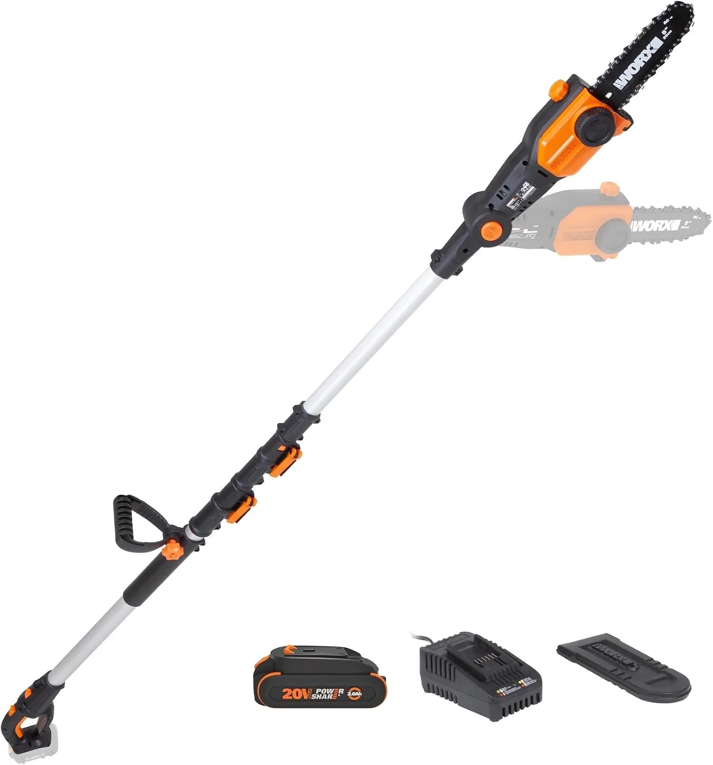New Arrivals WORX Cordless Pole Saw, 20V 8 Chainsaw, WG349.9 - Image 2