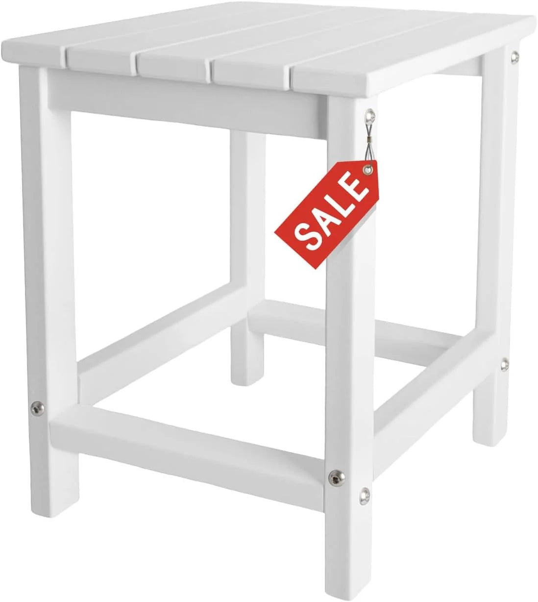 New Arrivals Adirondack Square Outdoor Side Table,2-Tier Storage Patio Side Table - Image 8