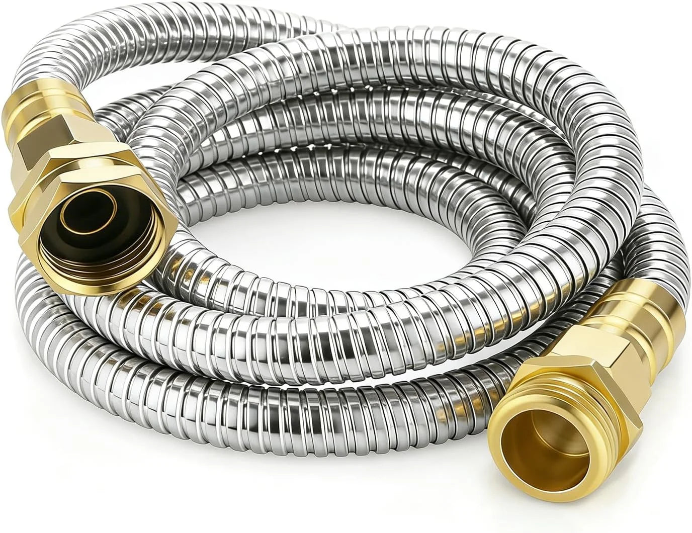 KETTOYA Non-Expanding Garden Hose 100 ft, Kink Free Flexible Water Hose with 10-Pattern Spray Nozzle bifanuoyard - Image 2