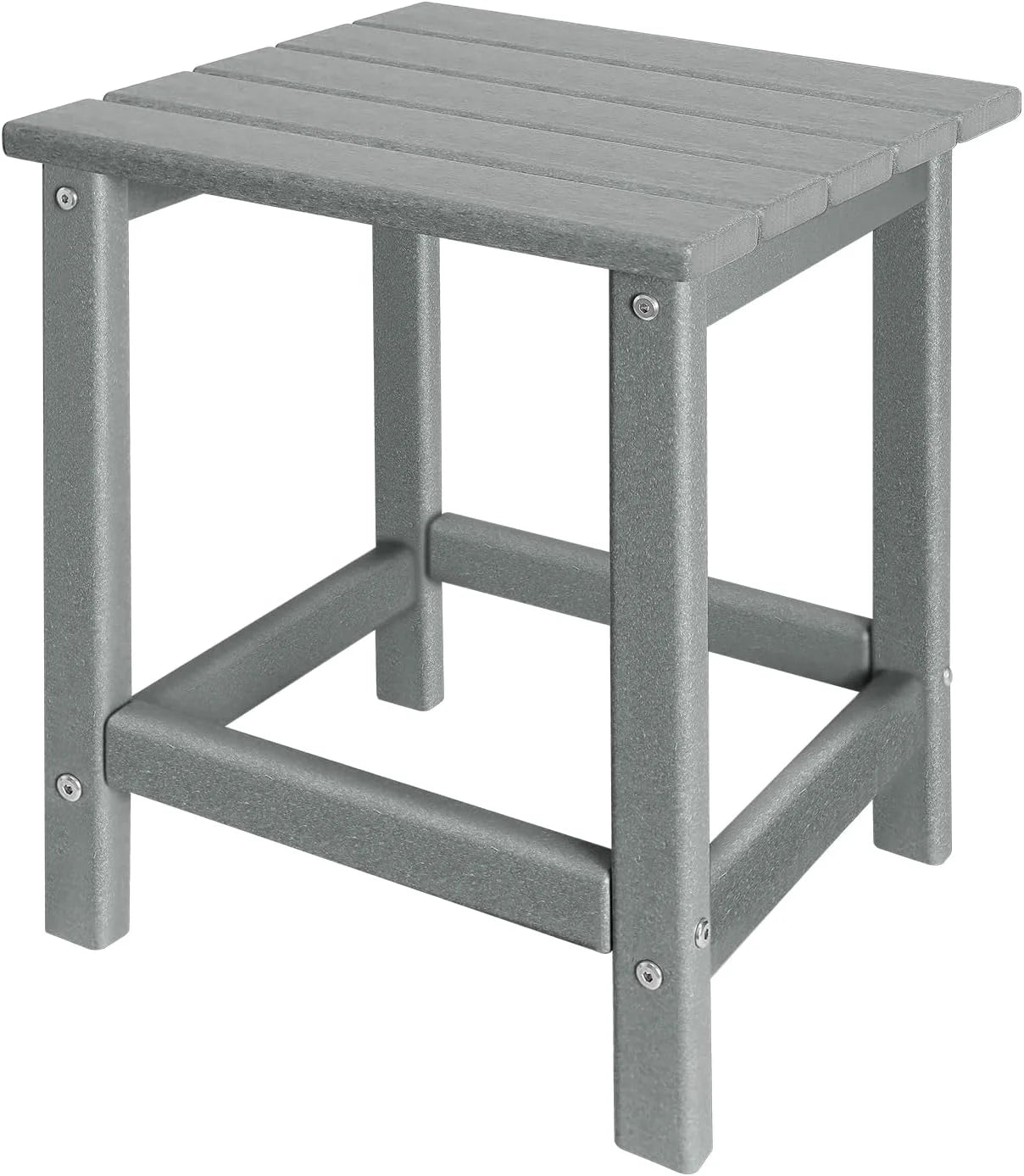 New Arrivals Adirondack Square Outdoor Side Table,2-Tier Storage Patio Side Table - Image 5