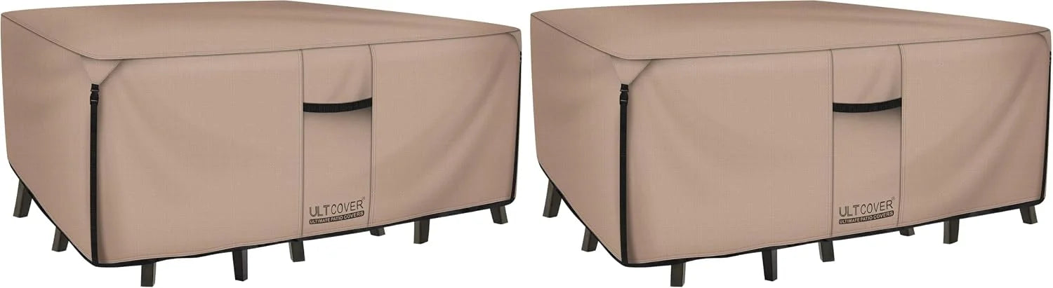New Arrivals ULTCOVER 600D Tough Canvas Heavy Duty Rectangular Patio Table and Chair Cover - Image 2