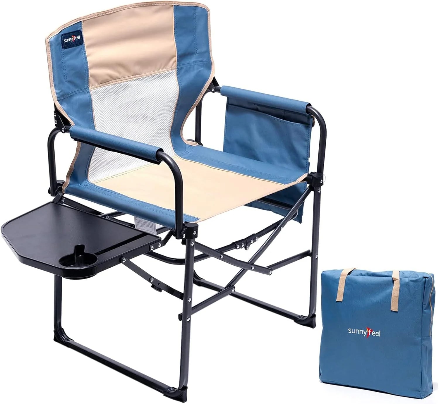 SUNNYFEEL Camping Directors Chair, Heavy Duty, Oversized Portable Folding Chair with Side Table bifanuoyard - Image 13