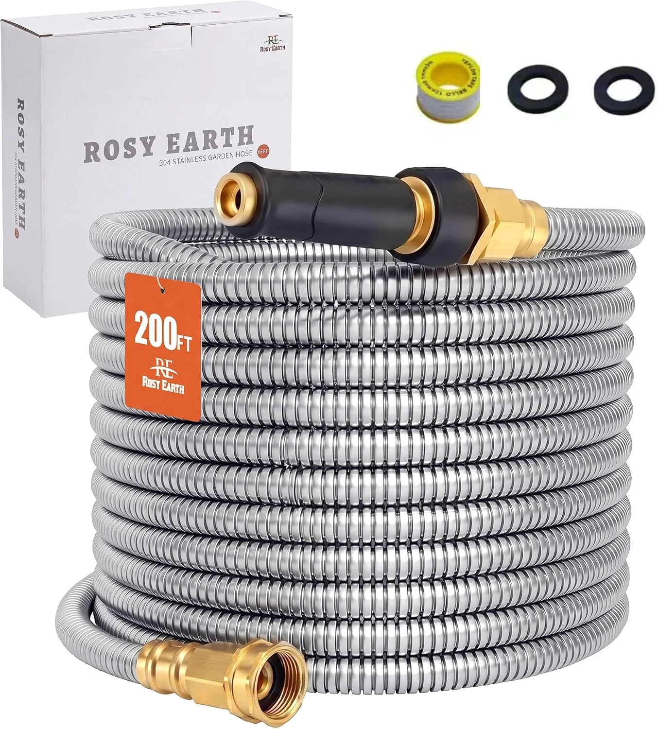 Rosy Earth Stainless Steel Garden Hose 100 FT, Heavy Duty Expandable Water Hose bifanuoyard - Image 12