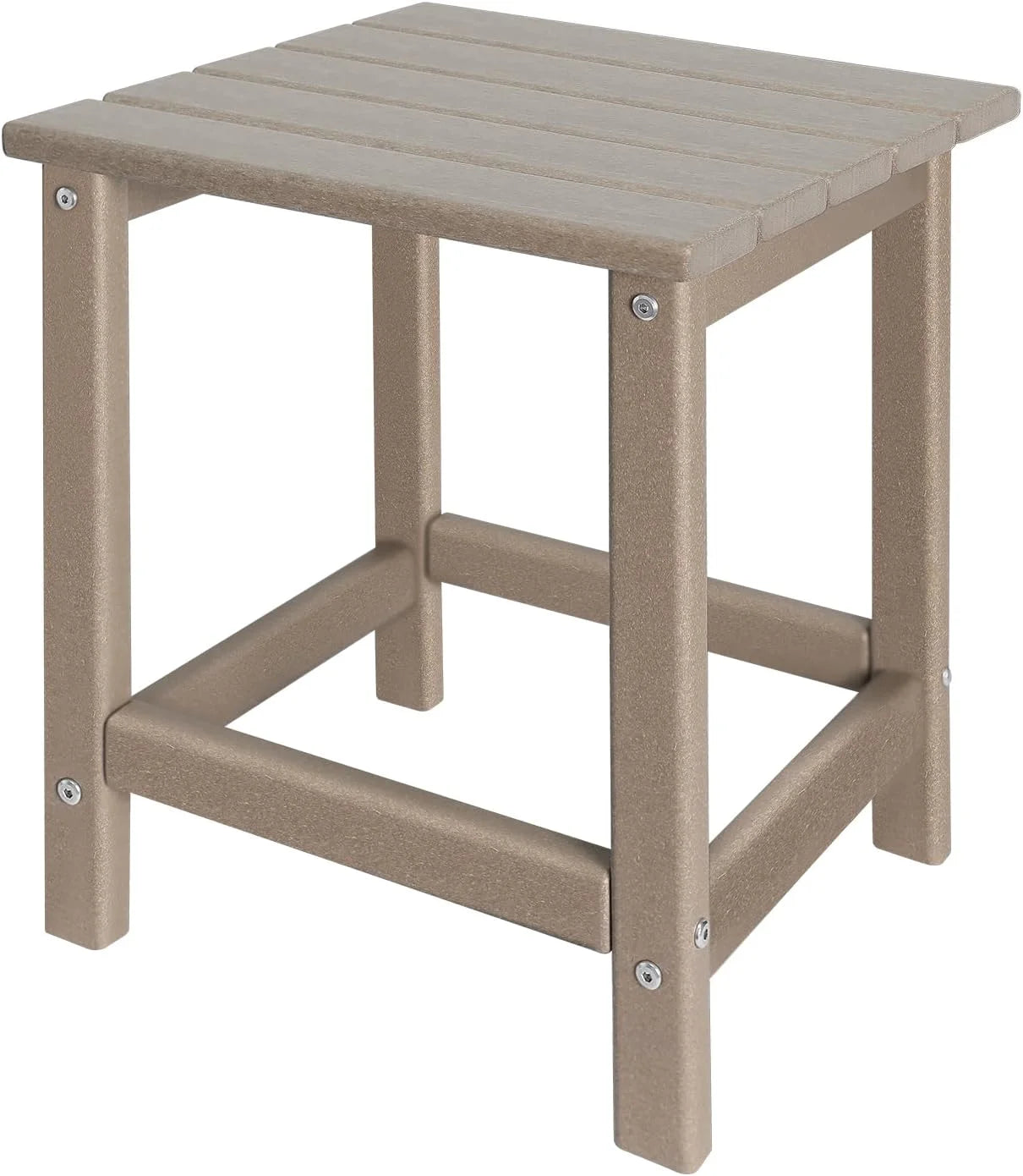New Arrivals Adirondack Square Outdoor Side Table,2-Tier Storage Patio Side Table - Image 18