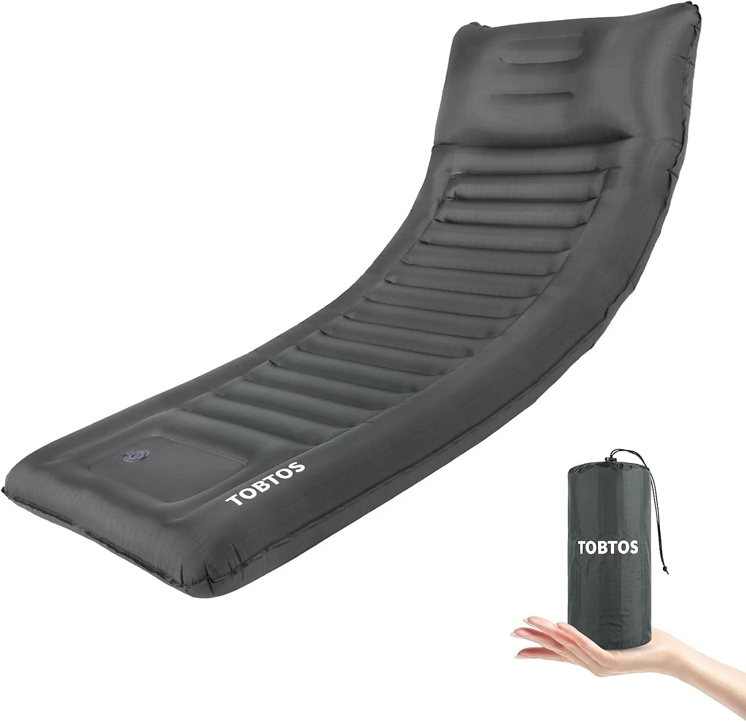 New Arrivals Double Sleeping Pad for Camping, Extra Thick 6 Camping Mattress 2 Person with Pillow Built-in Foot Pump