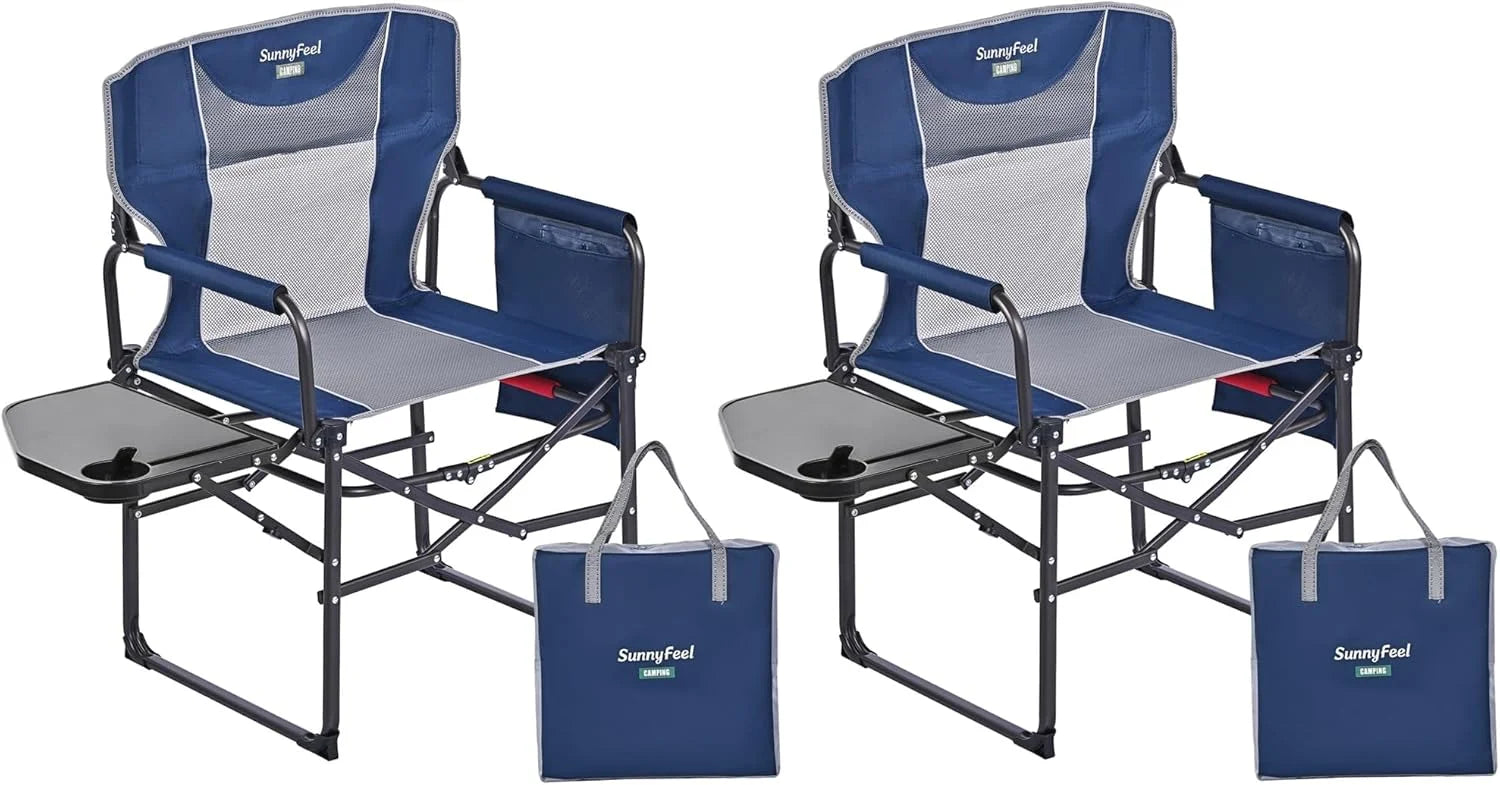 SUNNYFEEL Camping Directors Chair, Heavy Duty, Oversized Portable Folding Chair with Side Table bifanuoyard - Image 20