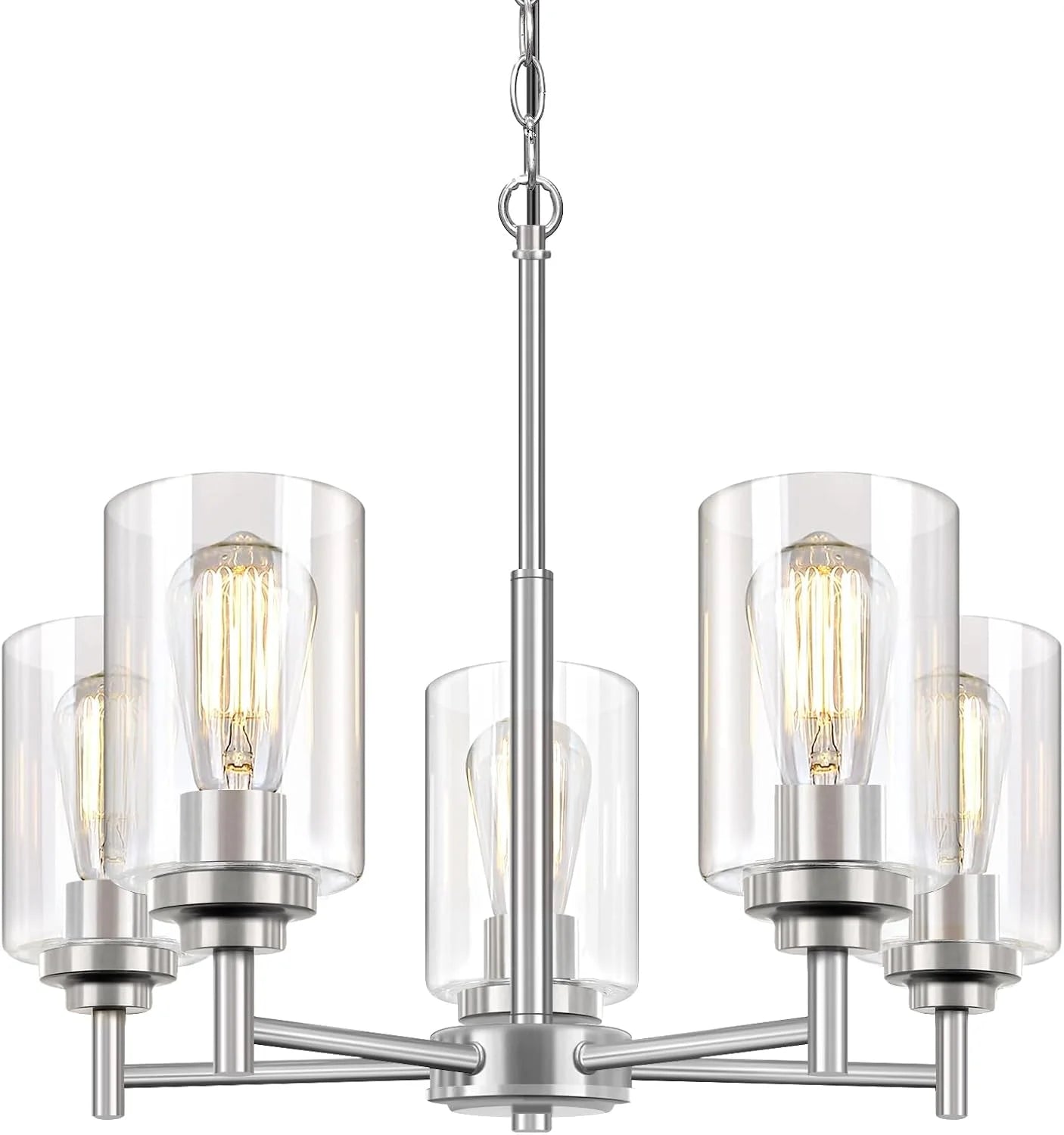 33.5” Dia 8-Light Chandelier for Dining Room Kitchen Island