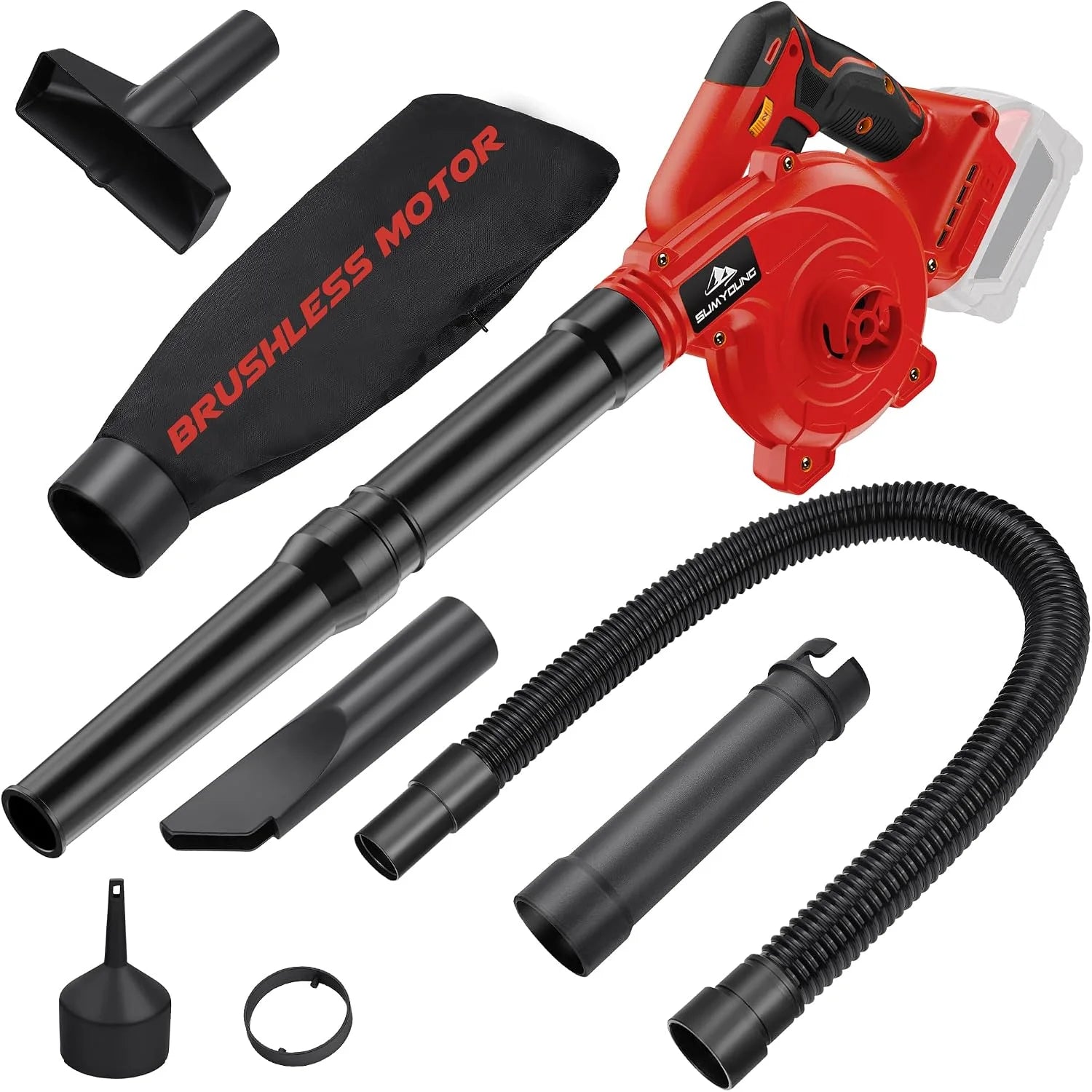 Cordless Leaf Blower for Dewalt 20V Battery, Electric Jobsite Air Blower with Brushless Motor - Image 3