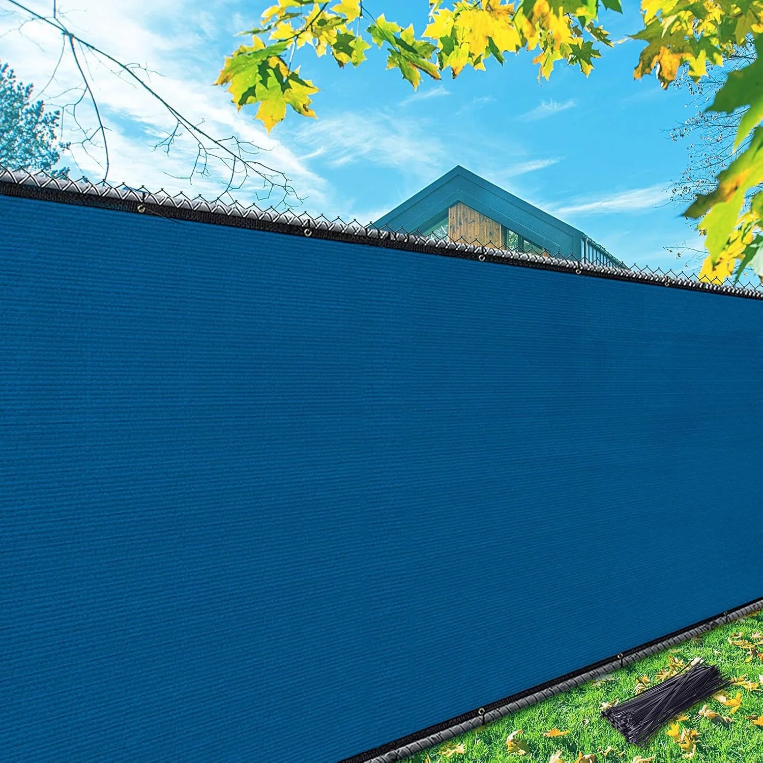 iCover 4x50ft Privacy Screen Fence, Outdoor Fencing Panels, Garden Windscreen Mesh Shade Sail Net Barrier - Image 3