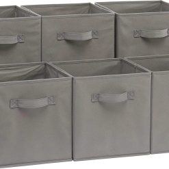 New Arrivals Fabric Storage Cube Bins Organizer with Handles for Organization and Organizing Solution, 13x13x13