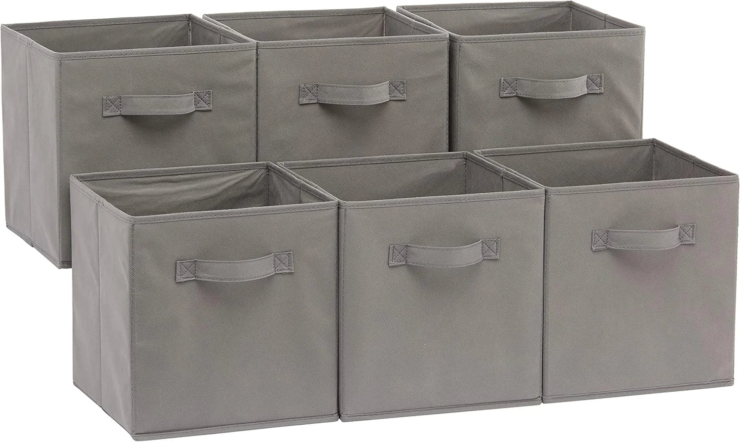 New Arrivals Fabric Storage Cube Bins Organizer with Handles for Organization and Organizing Solution, 13x13x13