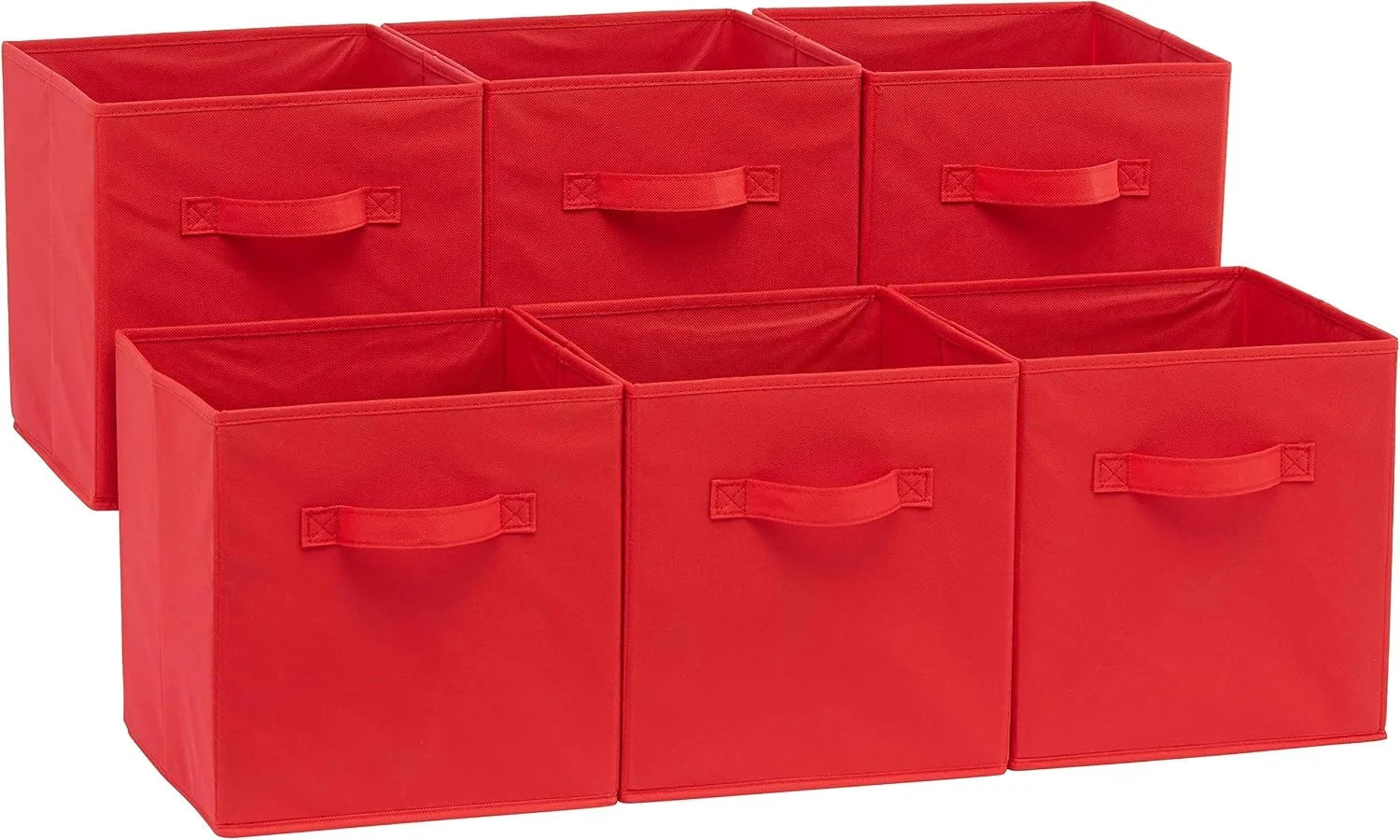 New Arrivals Fabric Storage Cube Bins Organizer with Handles for Organization and Organizing Solution, 13x13x13 - Image 2