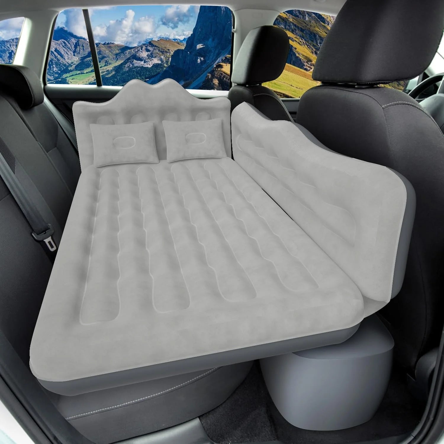 DikaSun Car Air Mattress, Inflatable SUV Truck Camping Mattress for Back Seat, Thickened Travel Car Bed Sleeping Pad bifanuoyard - Image 2