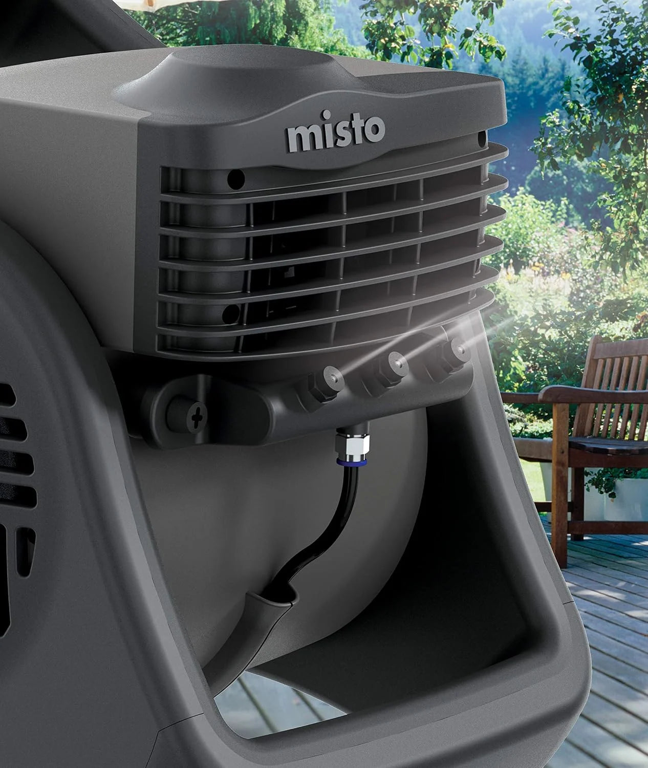 Lasko Misto Outdoor Misting Blower Fan, for Sports, Camping, Decks & Patios, 3 Speeds, 15, Black, 7050 bifanuoyard - Image 7