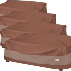 New Arrivals DUCKCOVERS Ultimate Patio Sofa Cover, 104W x 40D x 35H, Mocha Cappuccino Patio Furniture Covers
