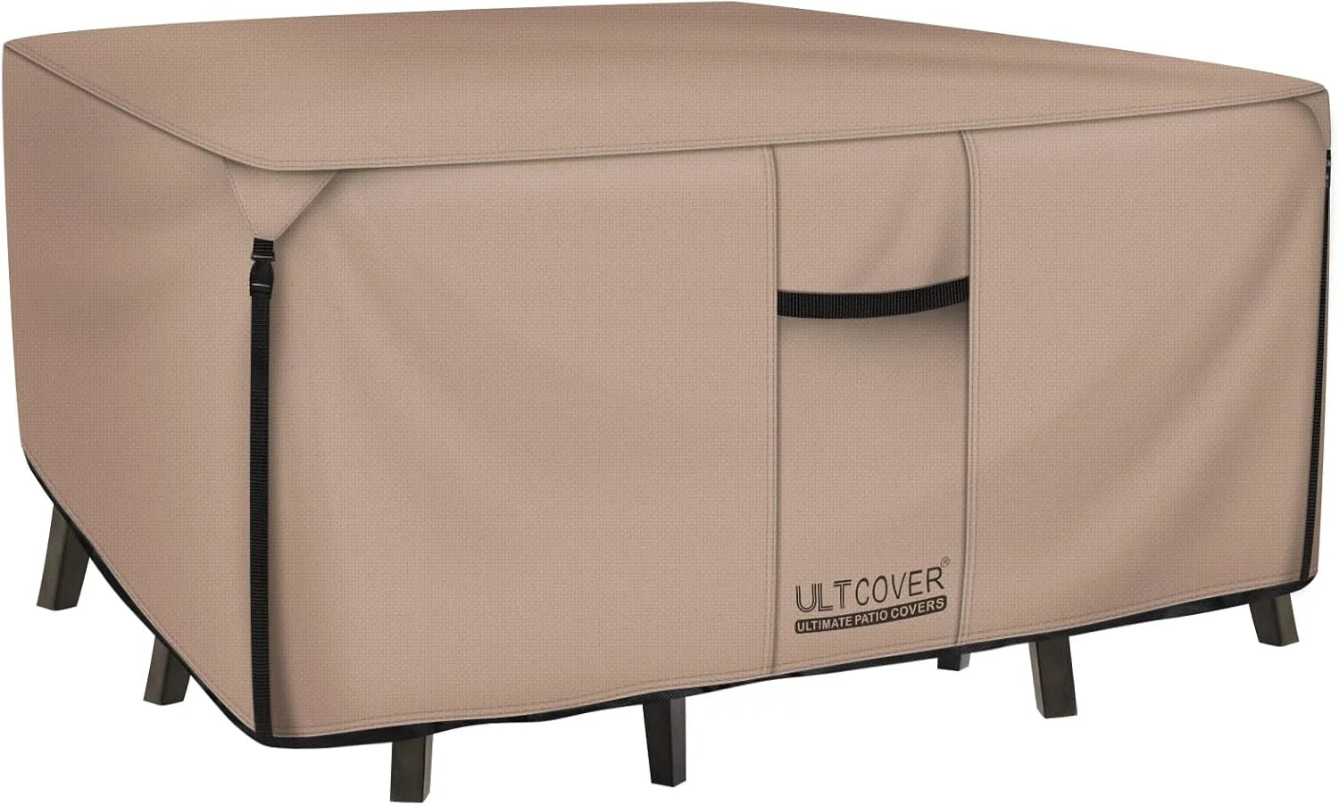 New Arrivals ULTCOVER 600D Tough Canvas Heavy Duty Rectangular Patio Table and Chair Cover