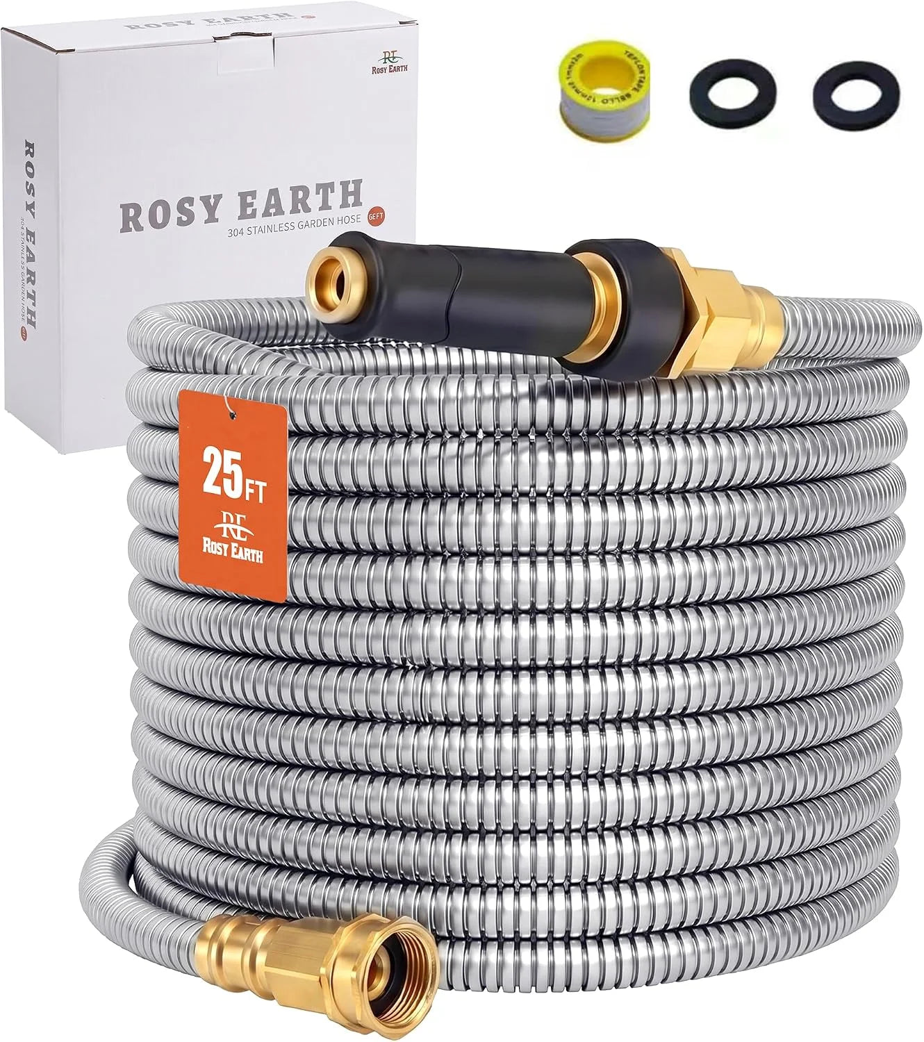 Rosy Earth Stainless Steel Garden Hose 100 FT, Heavy Duty Expandable Water Hose bifanuoyard - Image 10