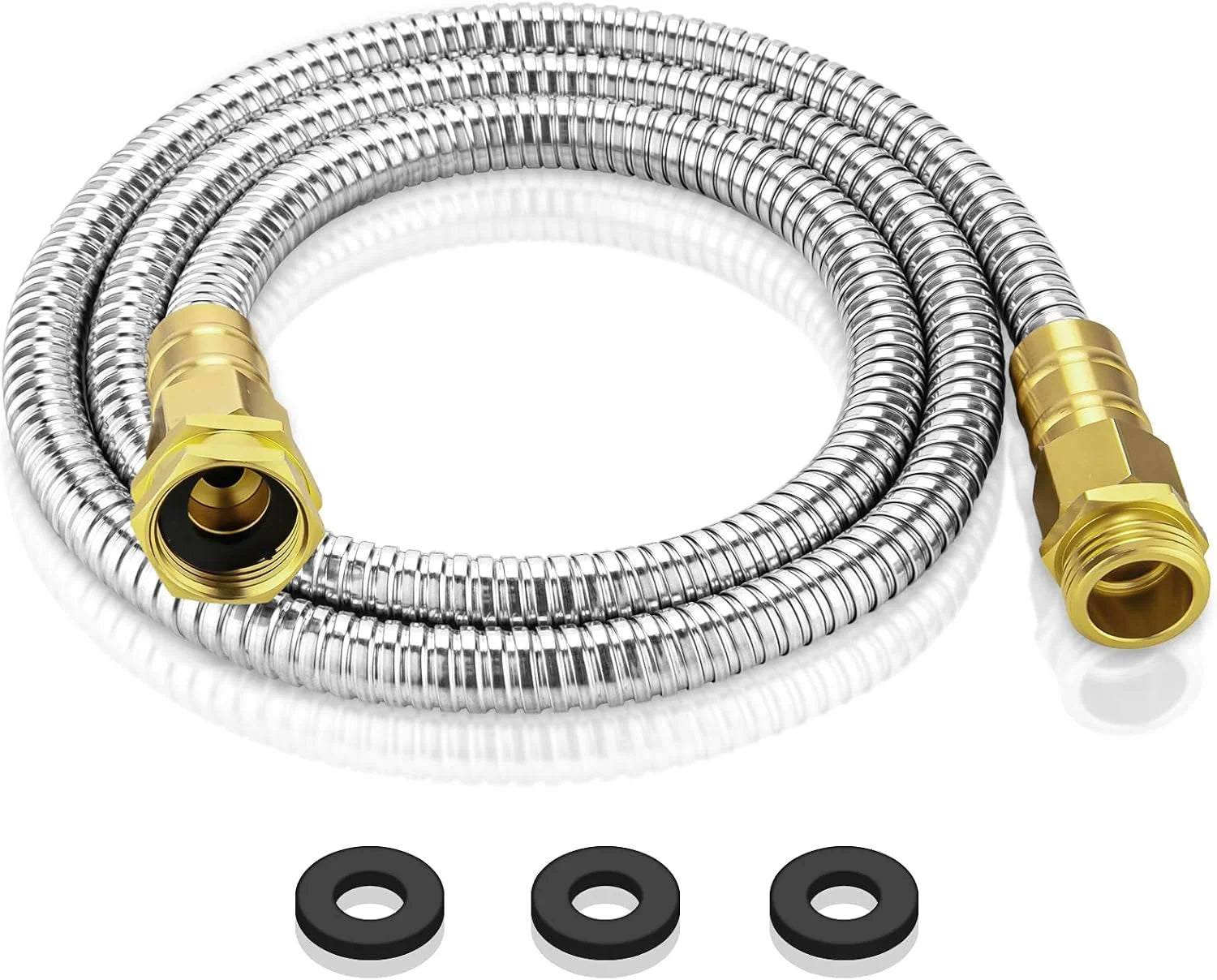 Rosy Earth Stainless Steel Garden Hose 100 FT, Heavy Duty Expandable Water Hose bifanuoyard - Image 2