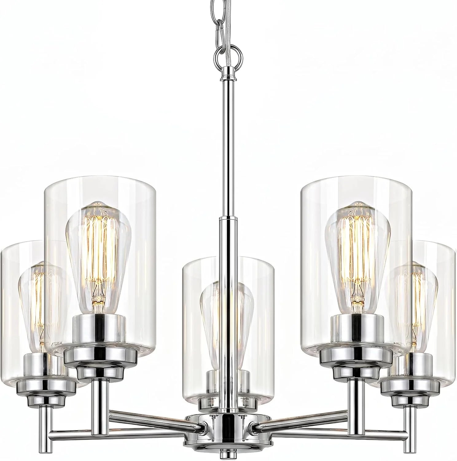 33.5” Dia 8-Light Chandelier for Dining Room Kitchen Island - Image 8