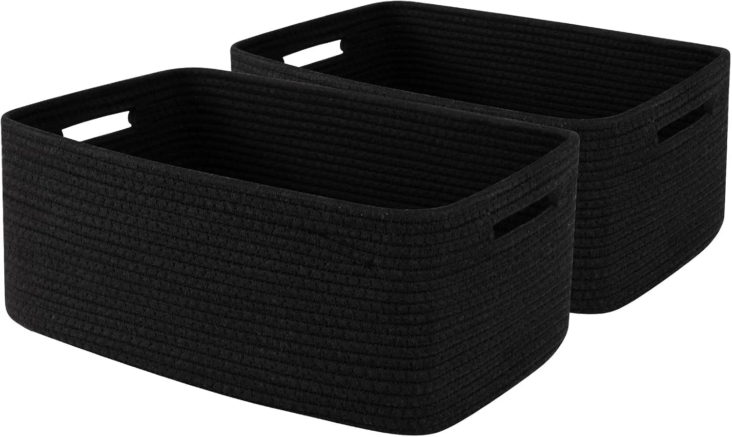 Large Storage Basket for Organizing, Woven Rope Basket for Shelves, Closet Organizer Bins for Clothes, Blanket bifanuoyard