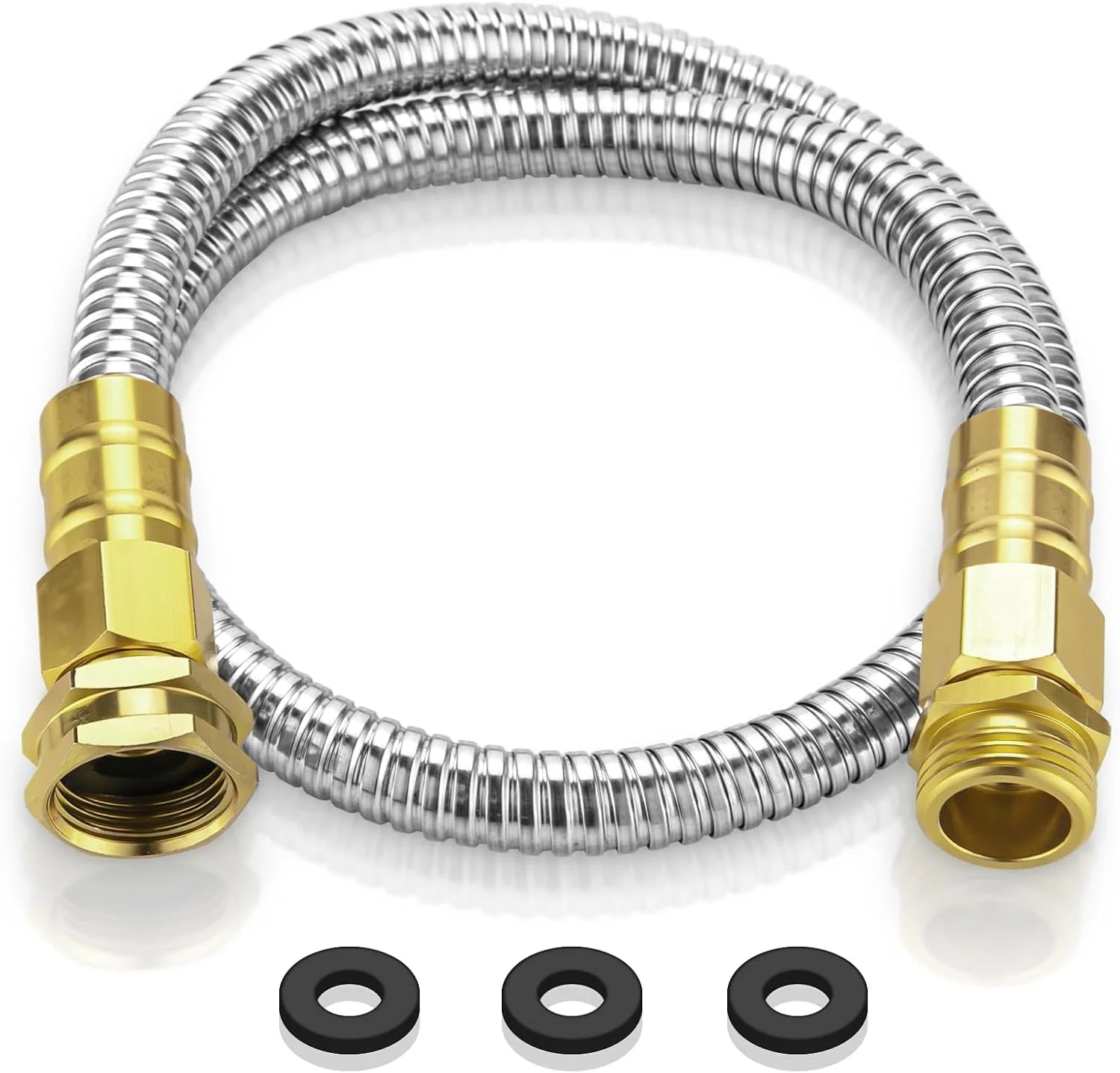 Rosy Earth Stainless Steel Garden Hose 100 FT, Heavy Duty Expandable Water Hose bifanuoyard - Image 5