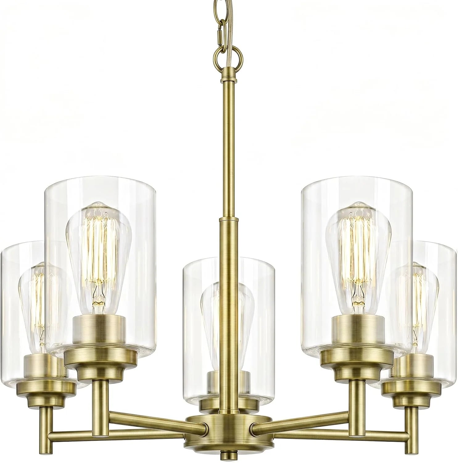 33.5” Dia 8-Light Chandelier for Dining Room Kitchen Island - Image 3