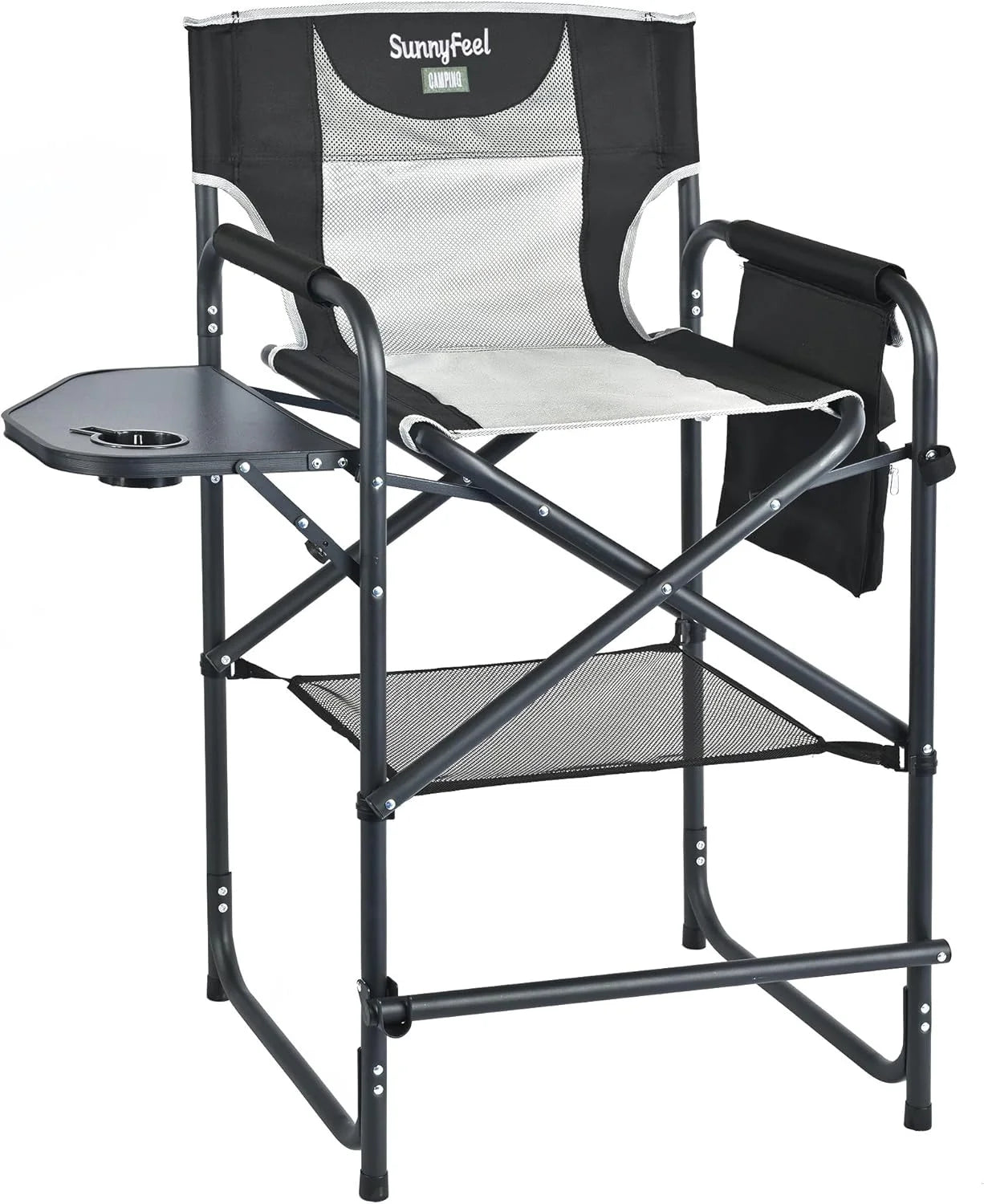 SUNNYFEEL Camping Directors Chair, Heavy Duty, Oversized Portable Folding Chair with Side Table bifanuoyard - Image 18