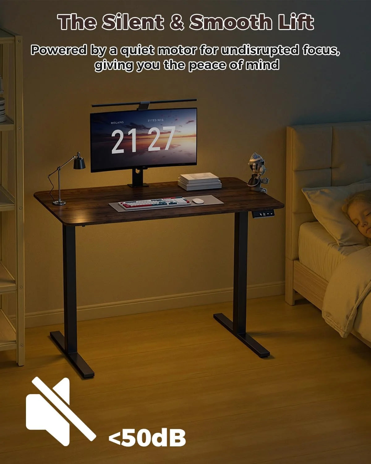 New Arrivals BEAUTY Electric Standing Desk 48 x 24, Height Adjustable 28-46 - Image 8